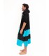 PONCHO ALL IN V FLASH BLACK TURQUOISE