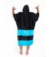 PONCHO ALL IN V FLASH BLACK TURQUOISE