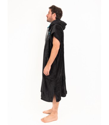 PONCHO ALL IN CLASSIC FLASH BLACK TURQUOISE