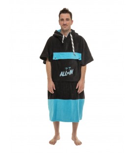 PONCHO Black / Turquoise III