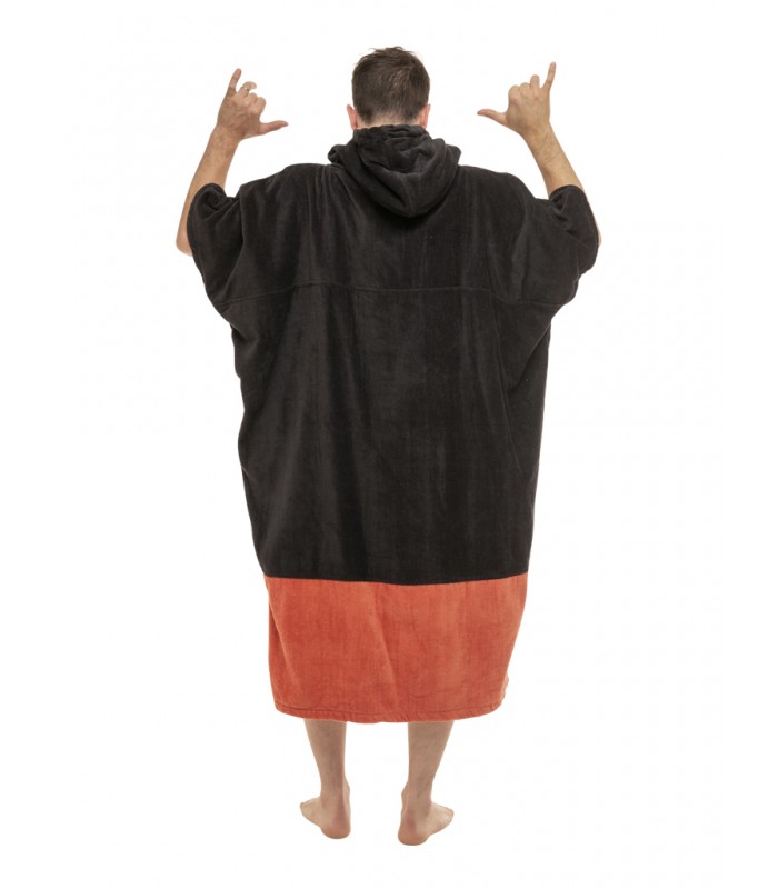 PONCHO Black / Argile