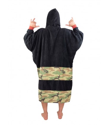 PONCHO ALL IN V CAMO BLACK
