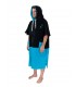 PONCHO Black Turquoise