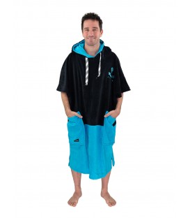 PONCHO Black / Turquoise II