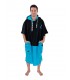 PONCHO Black Turquoise